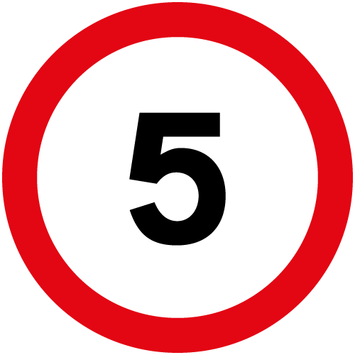 5-mph-Speed-Limit-Diag-670-5-sign-med - Archer Trade Signs 5-mph-Speed-Limit