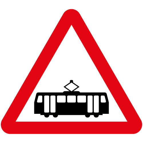 Tramcars-crossing-ahead-Diag-772-sign-med - Archer Trade Signs