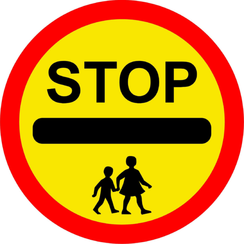 School Crossing Lollipop Sign